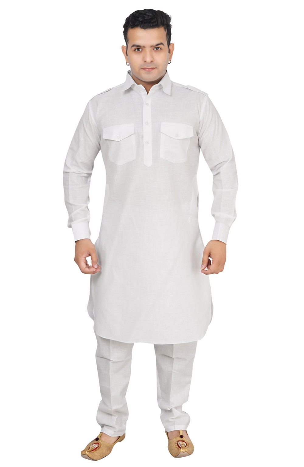 Green Cotton Kurta Pajama 250977