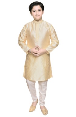 Boy's Cream Kurta Set 1003