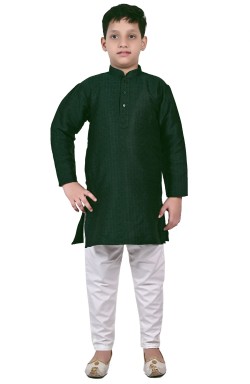 Boy's Green Kurta set 1021