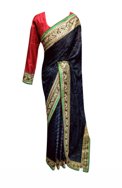 Black Saree - 7073