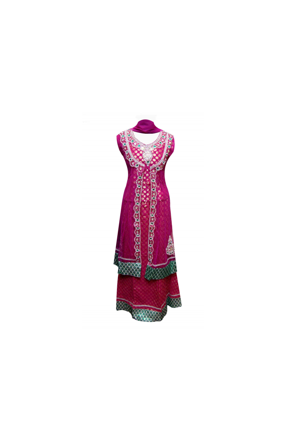 Women's Indian designer Exclusive Lehenga choli Lacha in Fuchsia ...