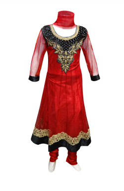 Girls Red Churidar - 1014