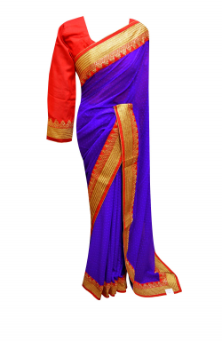 Blue Saree - 7103