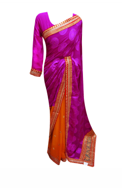 Purple Saree - 7095