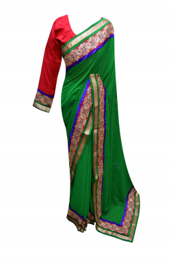 Green Saree - 7064