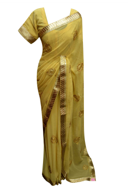 Beige border Saree - 7129