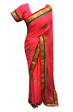 Crimson Saree - 7166