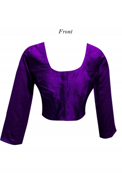 Purple Saree Blouse - 4002