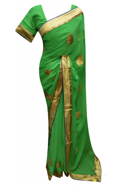 Green Saree - 7225