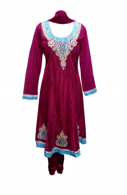 Plum Churidar -325