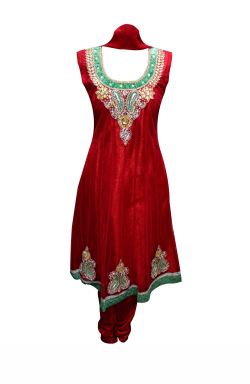 Red Churidar -325