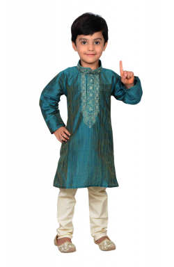 Teal Boys Sherwani -858