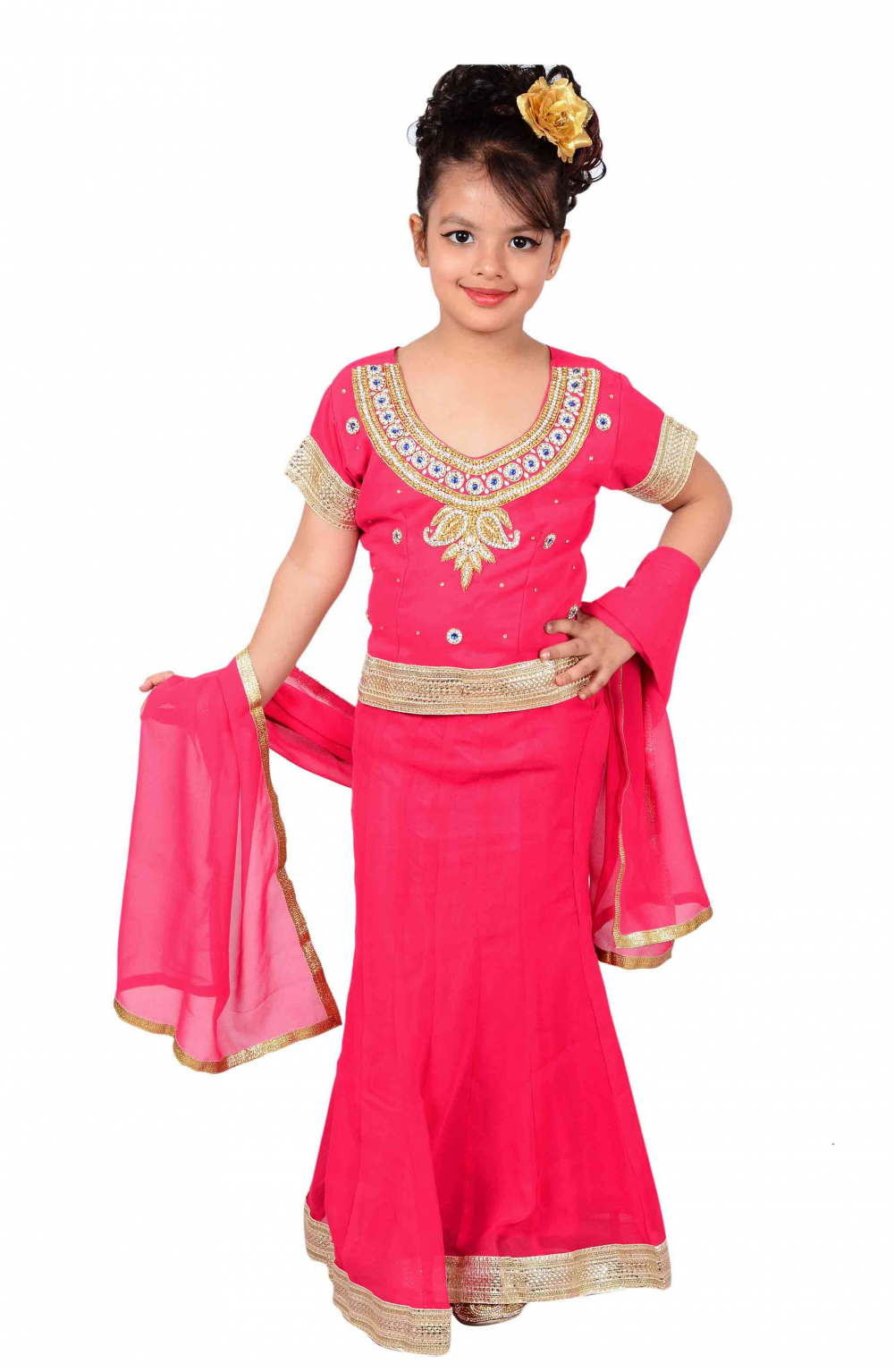 Designer navy wedding wear lehenga choli for girls | Indian dresses for  kids, Kids party wear dresses, Lehenga for girls