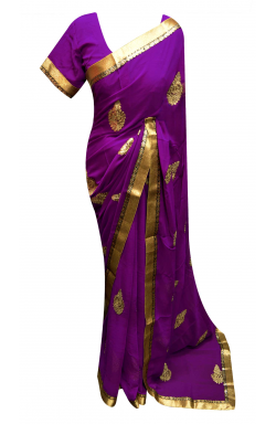 Purple Saree - 7264