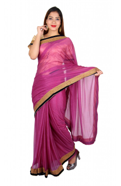 Plum Saree - 7266