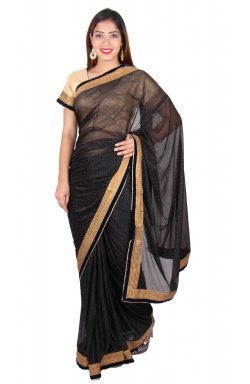 Black Saree - 7271