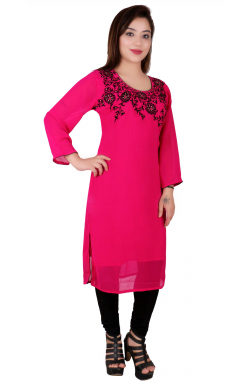 Fuchsia Kurti -7017