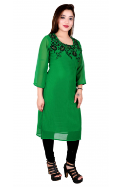 Green Kurti -7016