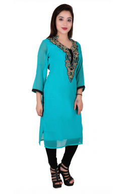 Turquoise Kurti -7011