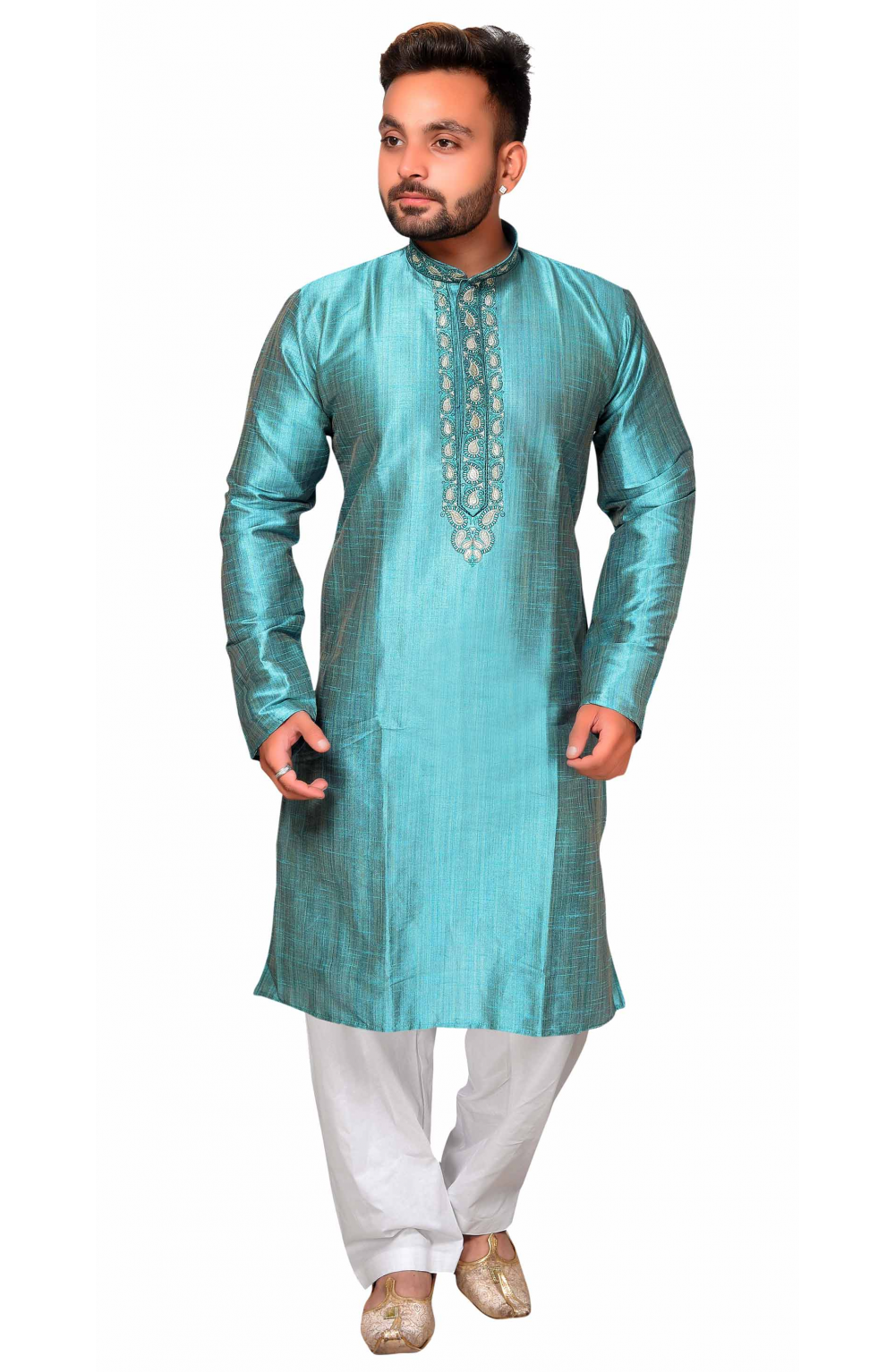 Men's Indian Sherwani Kurta Salwar Kameez Pajama Bollywood Style Costume 824 